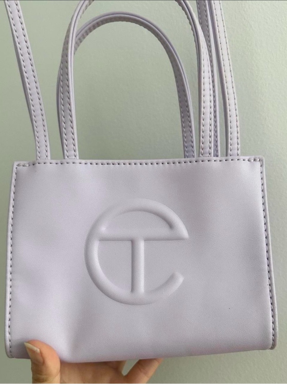 Telfar Small Shopping Tote Bag in Light Lavender